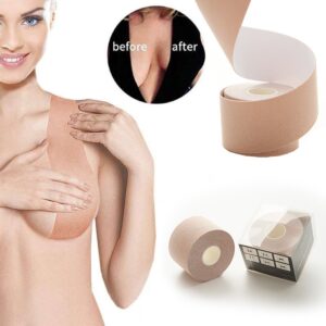 BOOB TAPE 💕เทปแปะหน้าอก💕เทปพรางหน้าอก เนียนกับสีผิว เทปดันทรงนม กันเหงื่อ กันน้ำ ดึงไม่เจ็บ**ไม่แนะนำสำหรับผิวแพ้ง่าย*