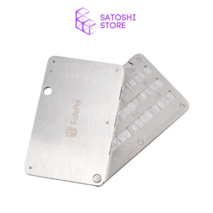 SafePal Cypher แผ่นเหล็กเก็บ Seed สำหรับเก็บ Seed Phrase Cryptosteel Cryptosafe แผ่นเหล็กเก็บ Recovery Seed Word BIP39