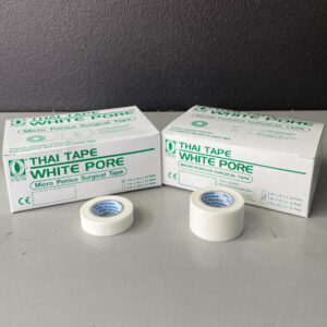 Micro pore Surgical Tape เทปแต่งแผล อ่อนโยนอเนกประสงค์ ไมโครพอร์ ยี่ห้อ THIA TAPE กล่องขาว