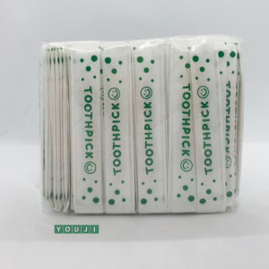 ไม้จิ้มฟันซอง 2 ปลาย แบบแพ็ค 500 ชิ้น (ยิ้ม)/ Double ended toothpick 500 pcs