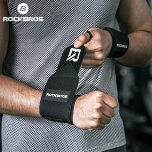 ROCKBROS สายรัดข้อมือกีฬา ผู้ชายและผู้หญิง ฟิตเนส ปลอกข้อมือ ป้องกันเคล็ดขัดยอก ผ้าพันแผล ผ้าพันแผล ดูดซับเหงื่อ