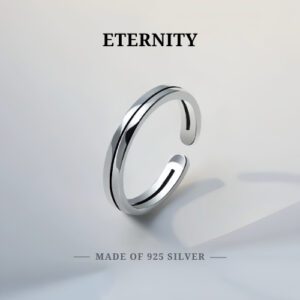 MEET💕แหวนเงิน Eternity แหวนปรับขนาด แหวนเงินสวยๆ แหวนมงคล แหวนแฟชั่น แหวนแท้ เซตแหวน แหวนผู้หญิง
