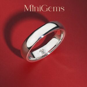 MiniGems แหวน เงินแท้ 92.5 เพชรสวิส(CZ) แหวนคู่ แหวนแต่งงาน แหวนผู้หญิง แหวนผู้ชาย 07418