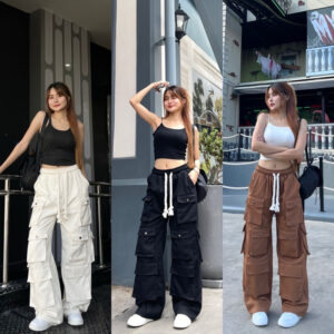 Wana.Outfits - Tiger Cargo Jeans กางเกงยีนส์คาร์โก้ 10 ประเป๋า