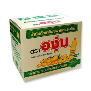 [ ยกลัง 12 ขวด ] 🍳องุ่น🥜น้ำมันถั่วเหลือง 100% ตรา องุ่น ขนาด 1 ลิตร ตราองุ่น น้ำมันทอด
