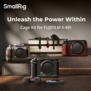 Smallrig Camera อุปกรณ์เสริมสําหรับ FUJIFILM X-M5 , เช่น Leather Half Case Kit, Thumb Grip, L-Shape Mount Plate with Sil