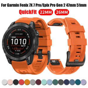 26 22 มม.Quickfit ซิลิโคนสายนาฬิกาสําหรับ Garmin Fenix 6X 5X 7X EPIX Gen 2 สายรัดข้อมือสําหรับ Fenix 6 5 7 955 965 Tacti