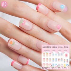 Dashing Diva เล็บปลอม ทรงปลายโค้งมน รุ่น MDA5P015RG-MDA5S076RG จำนวน 1 กล่องมี 30 เล็บ