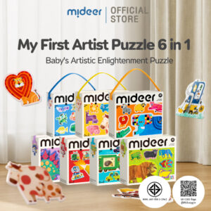 Mideer มิเดียร์ My first Artist Puzzle 6-in-1 จิ๊กซอว์สำหรับเด็กเล็ก 6 ขนาดในกล่องเดียว (MD1459-1463)