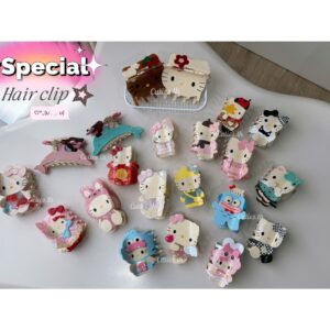 Sanrio - Premium Hair clip กิ๊ฟติดผมตัวใหญ่ หนีบได้2แบบ ทั้งครึ่งหัว หรือทั้งหัว วัสดุดีมากๆ งานดีเกินราคา