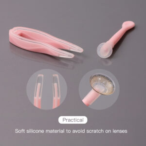 Magister & Realcon พกพาได้ คีบคอนแทคเลนส์ สําหรับถอดคอนแทคเลนส์ Pink
