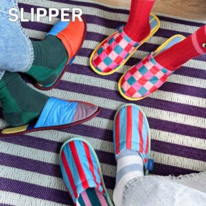 Slipper ผ้า Ripstop พื้น EVA นุ่ม เบา กันลื่น ใส่สบาย รองเท้าใส่ในบ้าน