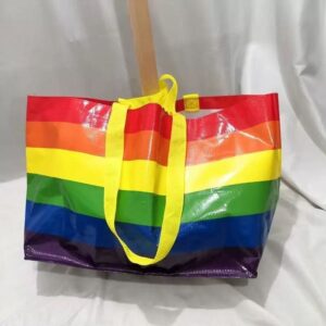 [พร้อมส่งในไทย] ถุงกระสอบสายรุ้ง Jumbo ขนาดใหญ่ ทนทาน ใช้ขนของ/ย้ายบ้านได้