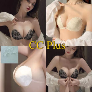 CiCi Plus+(8002)บราปีกนกลายลูกไม้/เรียบ แบบมีสาย กันน้ำ กันเหงื่อ กาวเหนียวแน่น(ใช้ซ้ำได้)