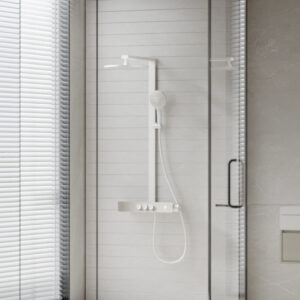 KOHLER (Special deal) Aparu 3 way thermostatic shower column ก๊อกผสมยืนอาบ พร้อมชุดฝักบัว สีขาวด้าน K-37963T-9-MWH