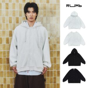 RUMb - เสื้อฮู้ดดี้ คาร์ดิแกน Oversize รุ่น KAKUSHI HOODIE CARDIGAN - Col. REBORN