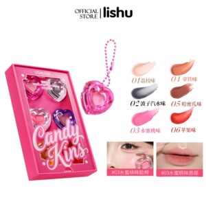 Lishu Crystal ลิปทินท์เคลือบใส 6 สี กลิ่นน้ำผลไม้ธรรมชาติ หอมหวาน สดชื่น ช่วยให้ริมฝีปากนุ่มชุ่มชื้น ไม่เหนียวเหนอะหนะ