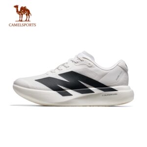 CAMEL SPORTS รองเท้าวิ่งแผ่นคาร์บอนหนากลางแจ้งสําหรับผู้ชายและผู้หญิงเบาะระบายอากาศแบบสบาย ๆ