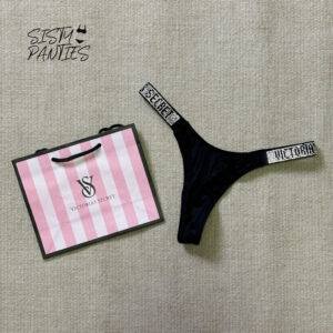 (สินค้าพร้อมส่ง) Victoria's Secret กางเกงชั้นใน Shine Strap Thong Panty ของแท้!