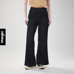 WRANGLER กางเกงยีนส์ผู้หญิง เอวสูง ทรงขาม้ากว้าง รุ่น WR S226WFLAN05 สียีนส์เข้ม
