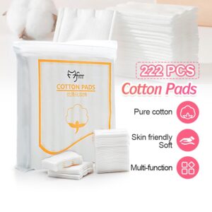 สำลี สำลีล้างหน้า สำลีแผ่น 222/300/600pcs ลำลีแผ่นกลม ผลิตจากฝ้ายธรรมชาติบริสุทธิ์ สำลีเช็ดหน้า ล้างเครื่องสำอาง
