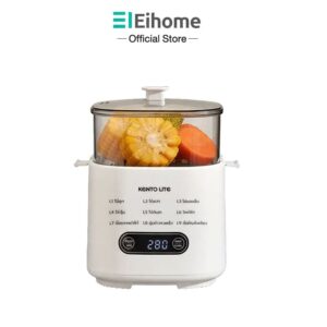 Eihome เครื่องต้มไข่ Electric Egg Cooker 9 โหมด ตั้งเวลาได้ 24 ชั่วโมง พร้อมจอแสดงผลดิจิทัลหน้าจอสัมผัส