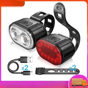 HEXMA COD ไฟท้ายจักรยาน LED ชาร์จ ยูเอสบี กันน้ำ ไฟจักรยาน อุปกรณ์เสริมจักรยาน ไฟเตือนความปลอดภัย