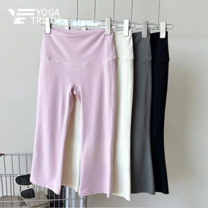 YOGATRUTHกางเกงกีฬา High Intensity Butt Lifting Slimming Flared Pants วิ่งโยคะ