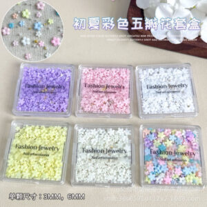 อะไหล่ติดเล็บ ดอกไม้หรูหรา 250-300 ชิ้น/กล่อง สินค้าพร้อมส่งในไทย