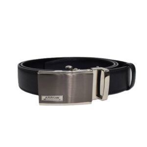 ARROW เข็มขัดผู้ชาย หัวออโต้ล็อค Auto Belt (หนังวัวแท้จากอิตาลี) สีดำ รุ่น MYCB573