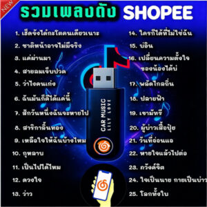 USB รูปแบบ MP3 บันทึกเพลงฮิต 200 เพลง