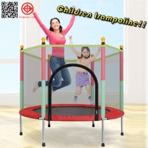 TRAMPOLINE แทรมโพลีน แทมโพลีน เตียงกระโดด แทรมโพลีนสำหรับเด็กกระโดดเล่น ขนาด 140cm x 122cm