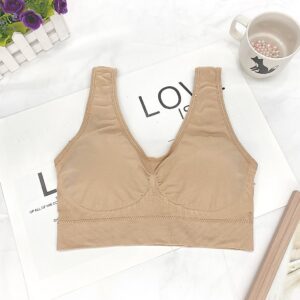 Sport Bra Anny w049 หลังตัวU แบบสวม ไร้โครง เนื้อผ้านุ่ม กระชับดี ใส่สบาย